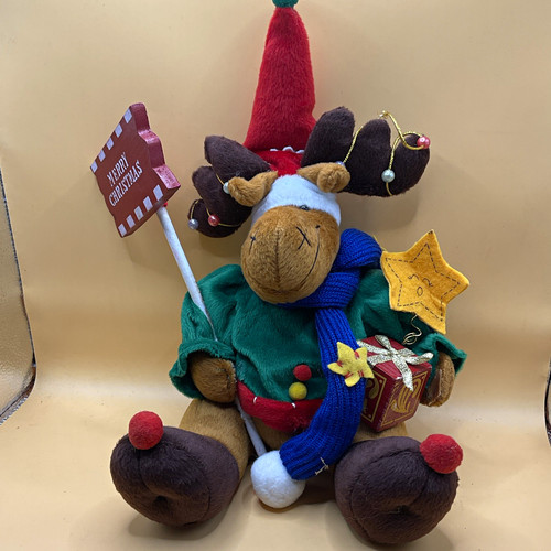 Handmade christmas moose - christmas, plush
